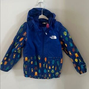 The North Face Kids' Blue Bug Print Rain Jacket